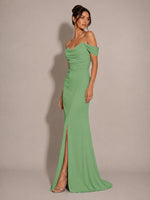 Trumpet Bridesmaid Dress with Slit