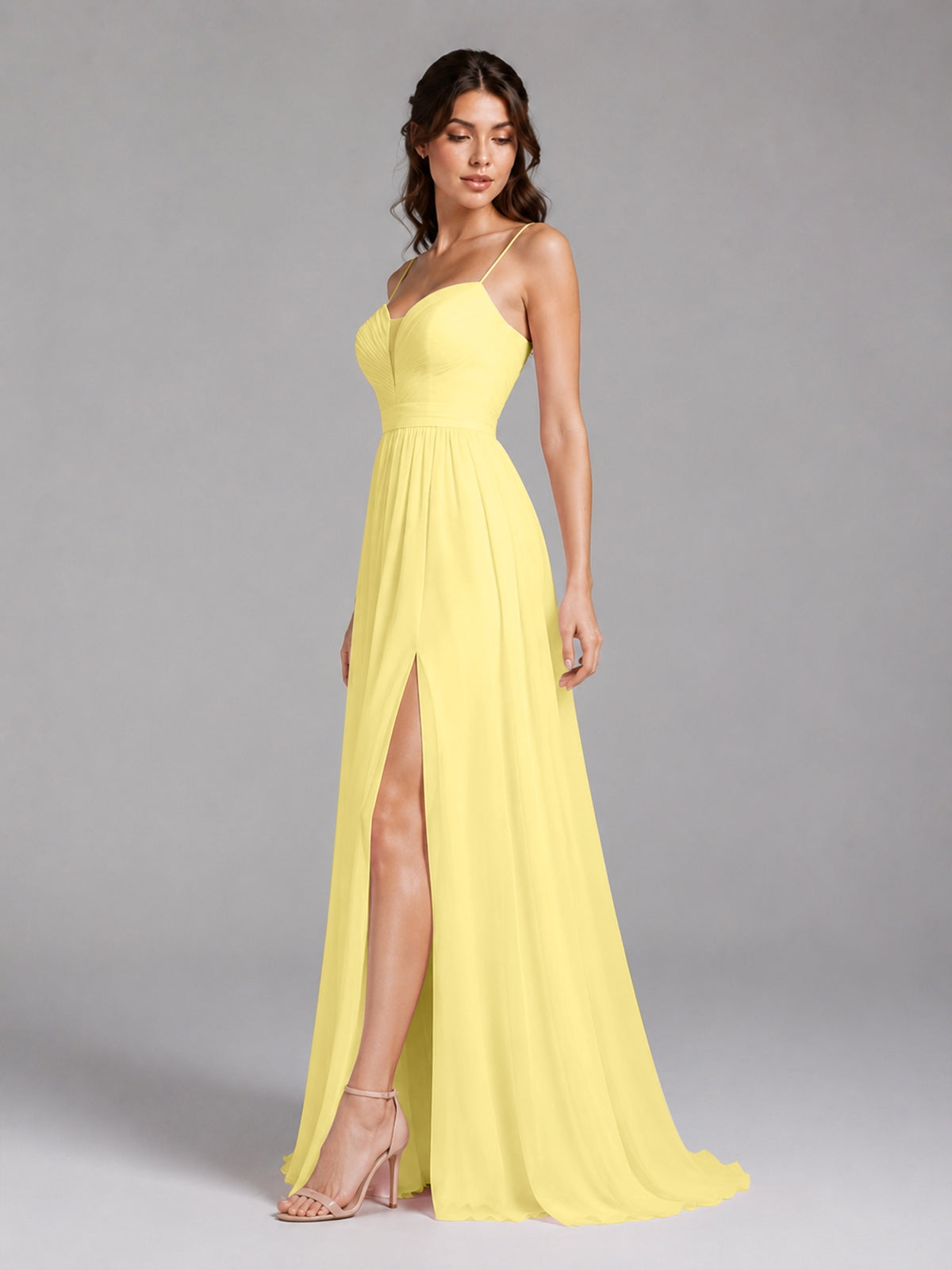A-Line Bridesmaid Dress with Spaghetti Straps