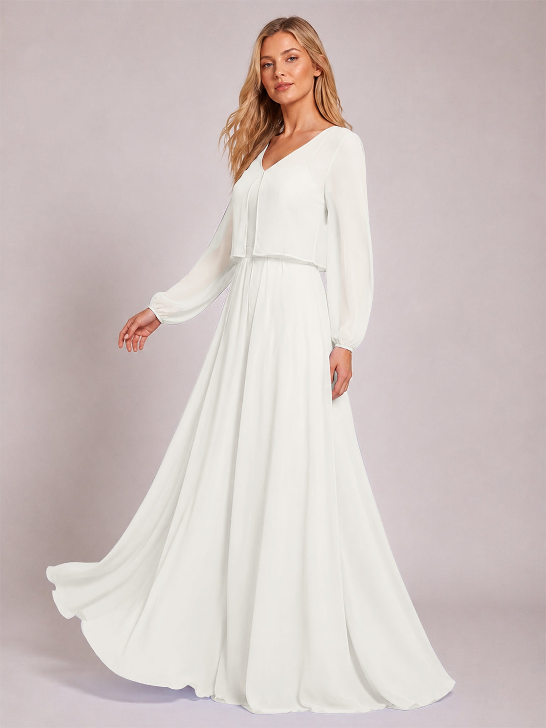 Two-Piece Square Neckline Bridesmaid Dress with Jacket