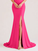 Mermaid Bridesmaid Dress with Ruffle Design