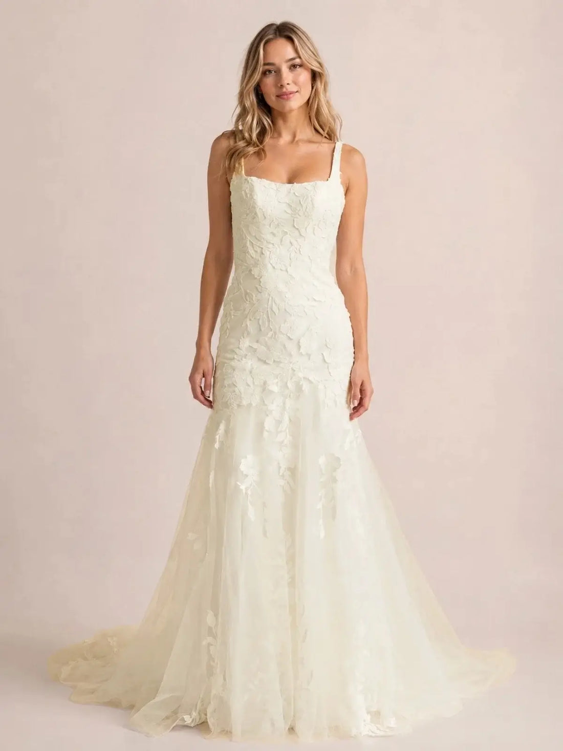 Trumpet Wedding Dress with Corset Back Bodice
