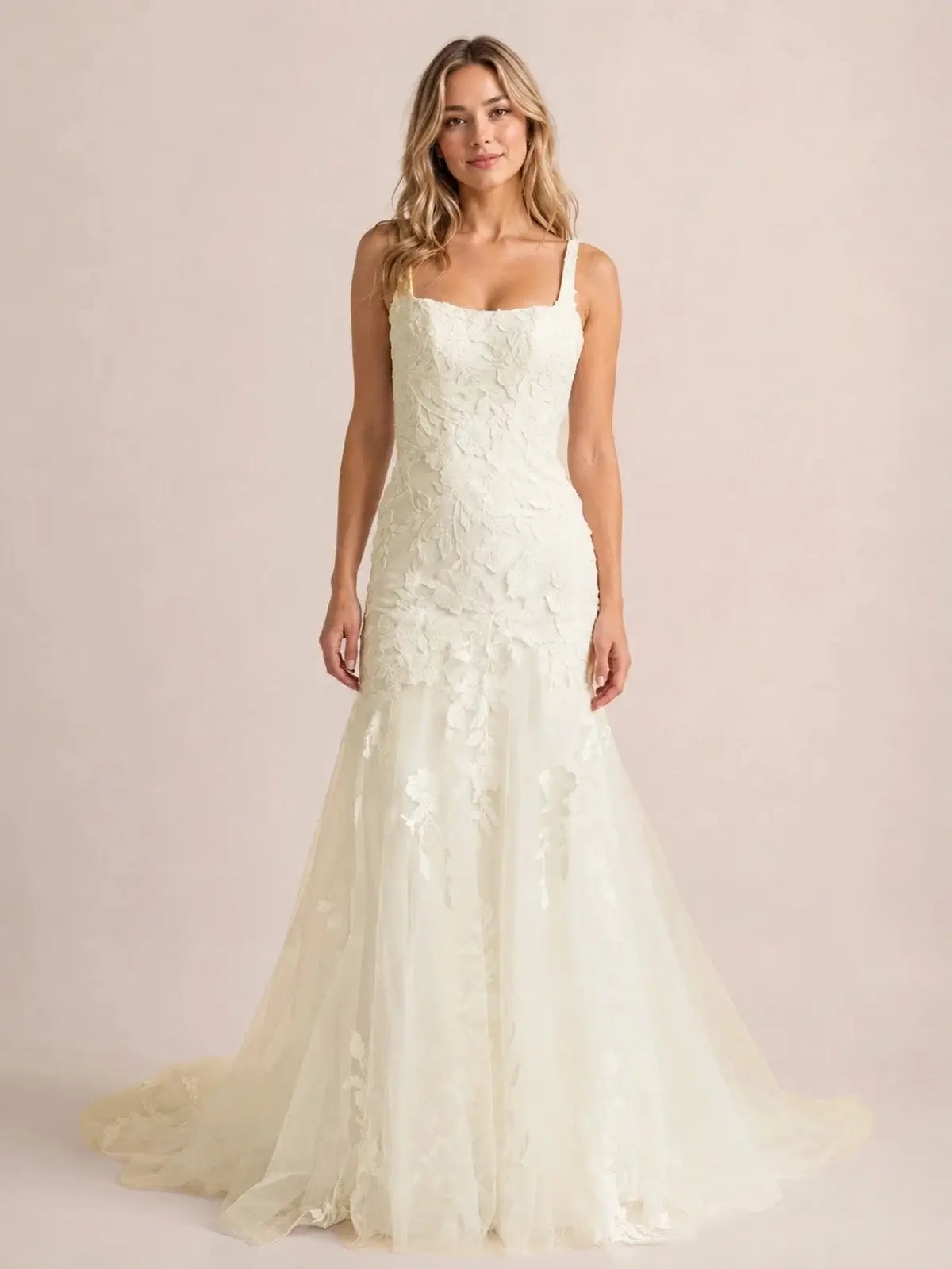 Trumpet Wedding Dress with Corset Back Bodice