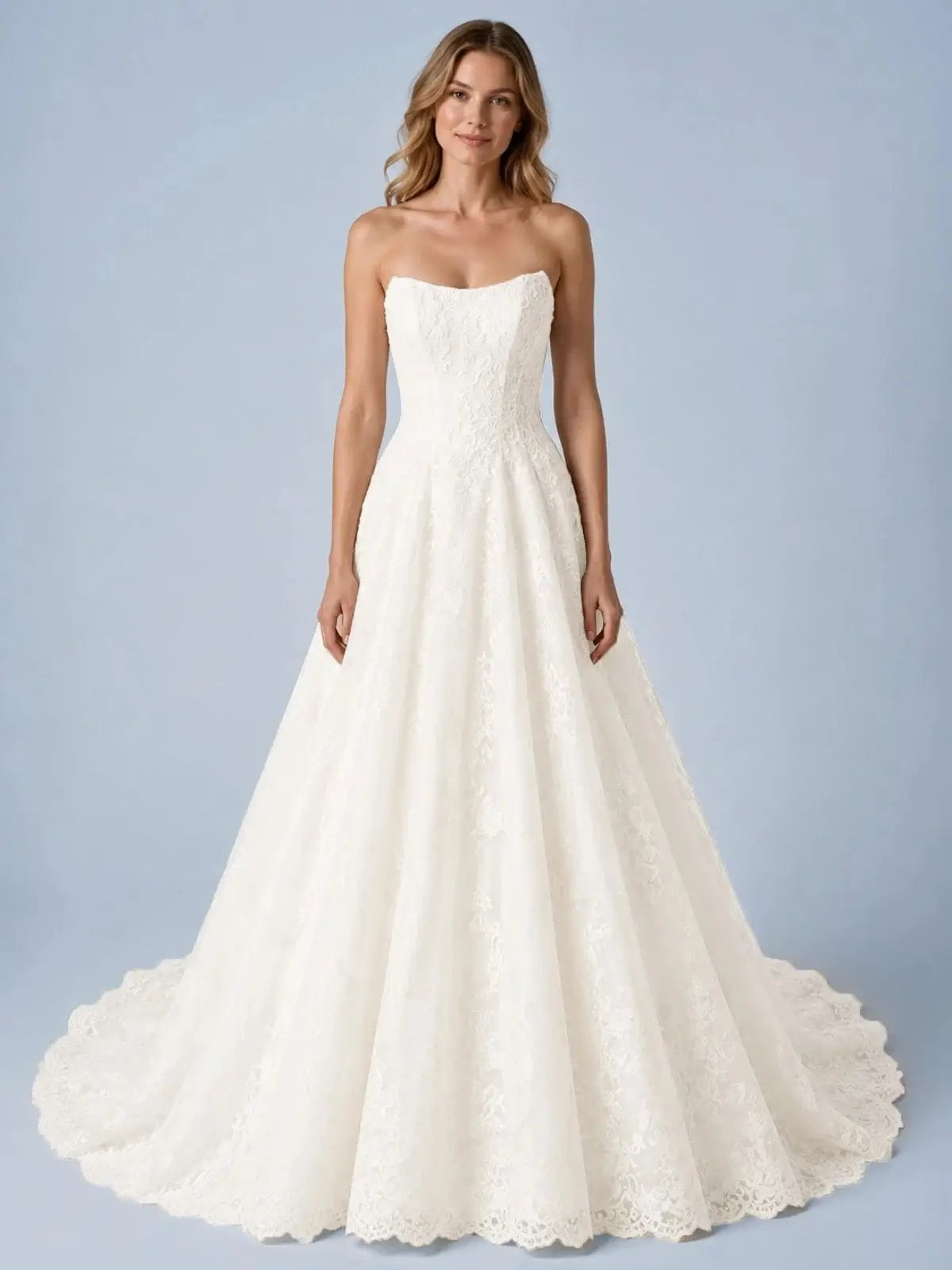 Romantic A-Line Wedding Dress