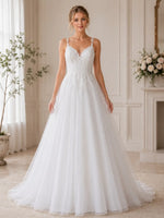 Tulle Wedding Dress with Cutout Details