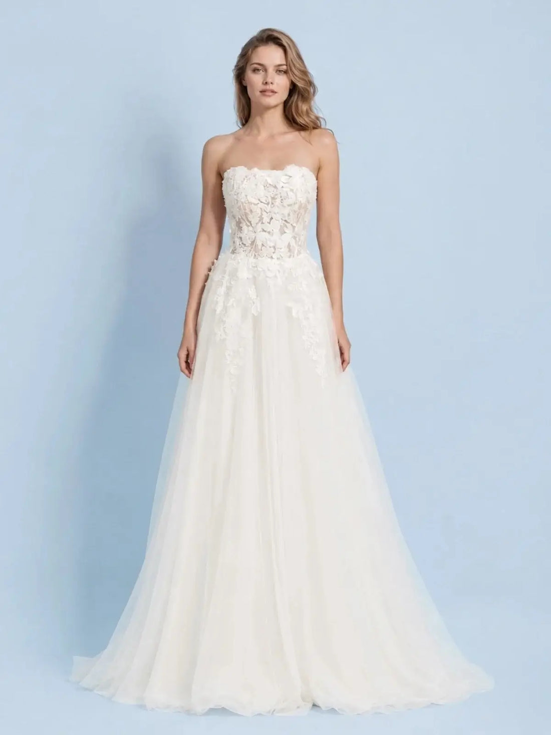 A-Line Wedding Dress with Corset Bodice