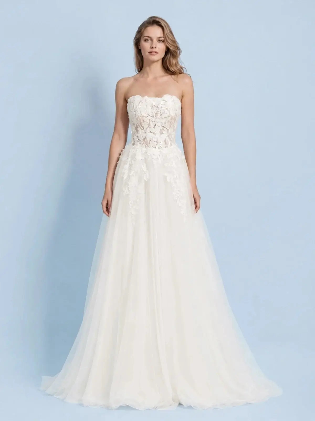 A-Line Wedding Dress with Corset Bodice