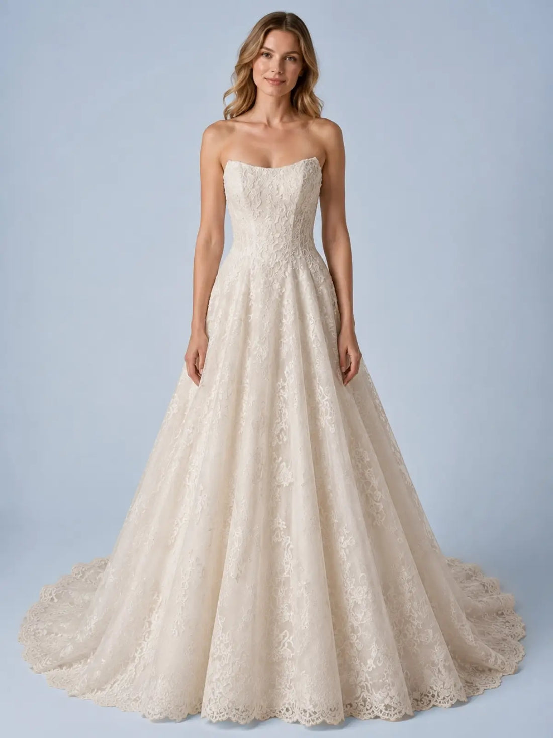 Romantic A-Line Wedding Dress