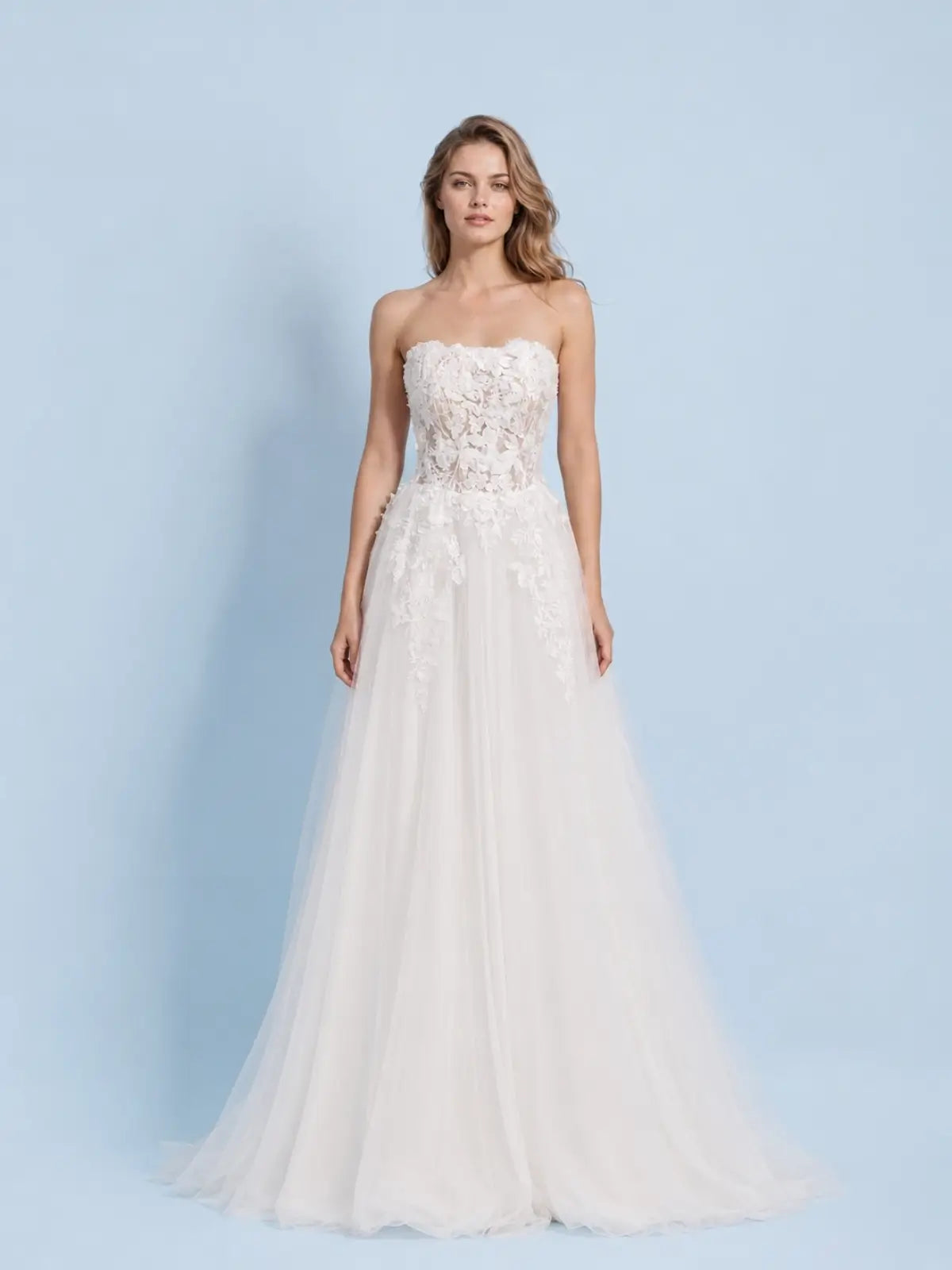 A-Line Wedding Dress with Corset Bodice