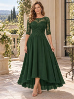 High-Low A-Line Mother of the Bride Dress