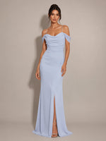 Trumpet Bridesmaid Dress with Slit