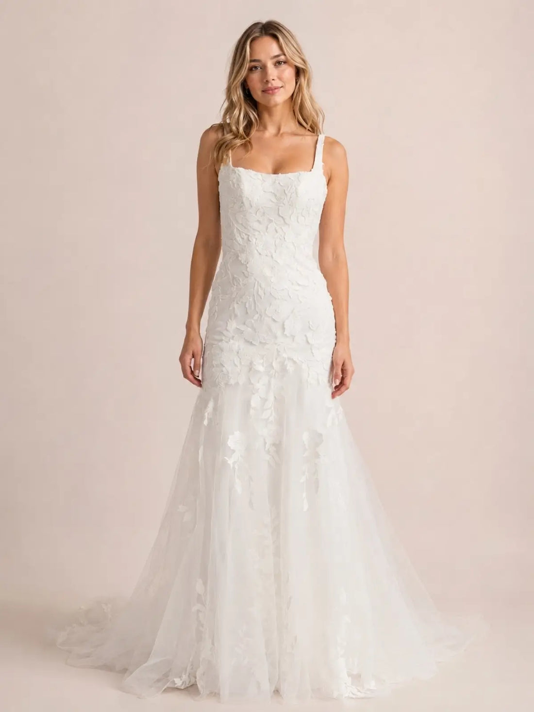 Trumpet Wedding Dress with Corset Back Bodice