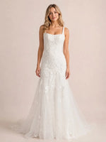 Trumpet Wedding Dress with Corset Back Bodice