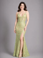 Lace Prom Dress with V-neck 