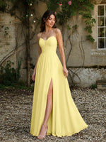 A-Line Bridesmaid Dress with Spaghetti Straps