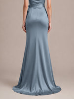 One-Shoulder Bridesmaid Dress with Sash