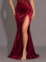 Silk-like Prom Dress with Sweetheart Neckline