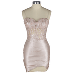 Lace-up Back Homecoming Dress 