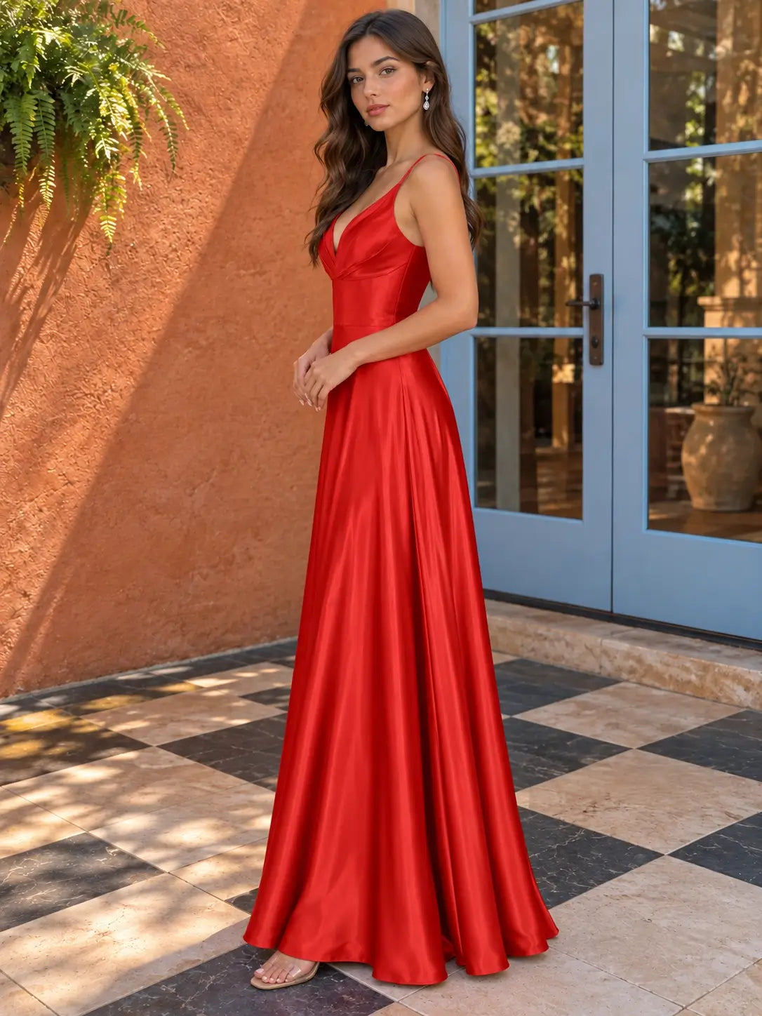 Satin Prom Dress 
