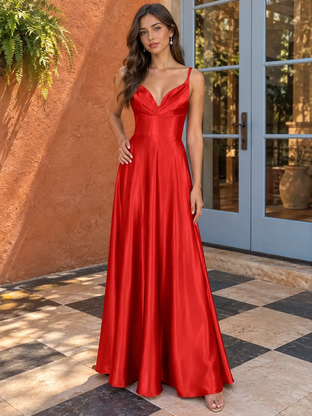 Satin Prom Dress 