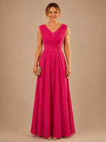 Pleated Mother of The Bride Dress 
