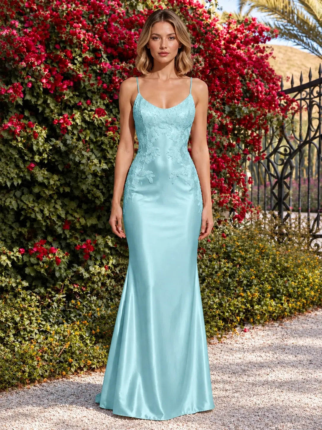 Mermaid Prom Dress with Sequin Appliques 