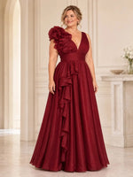 Organza Mother of the Bride Dress with Ruffle Detail