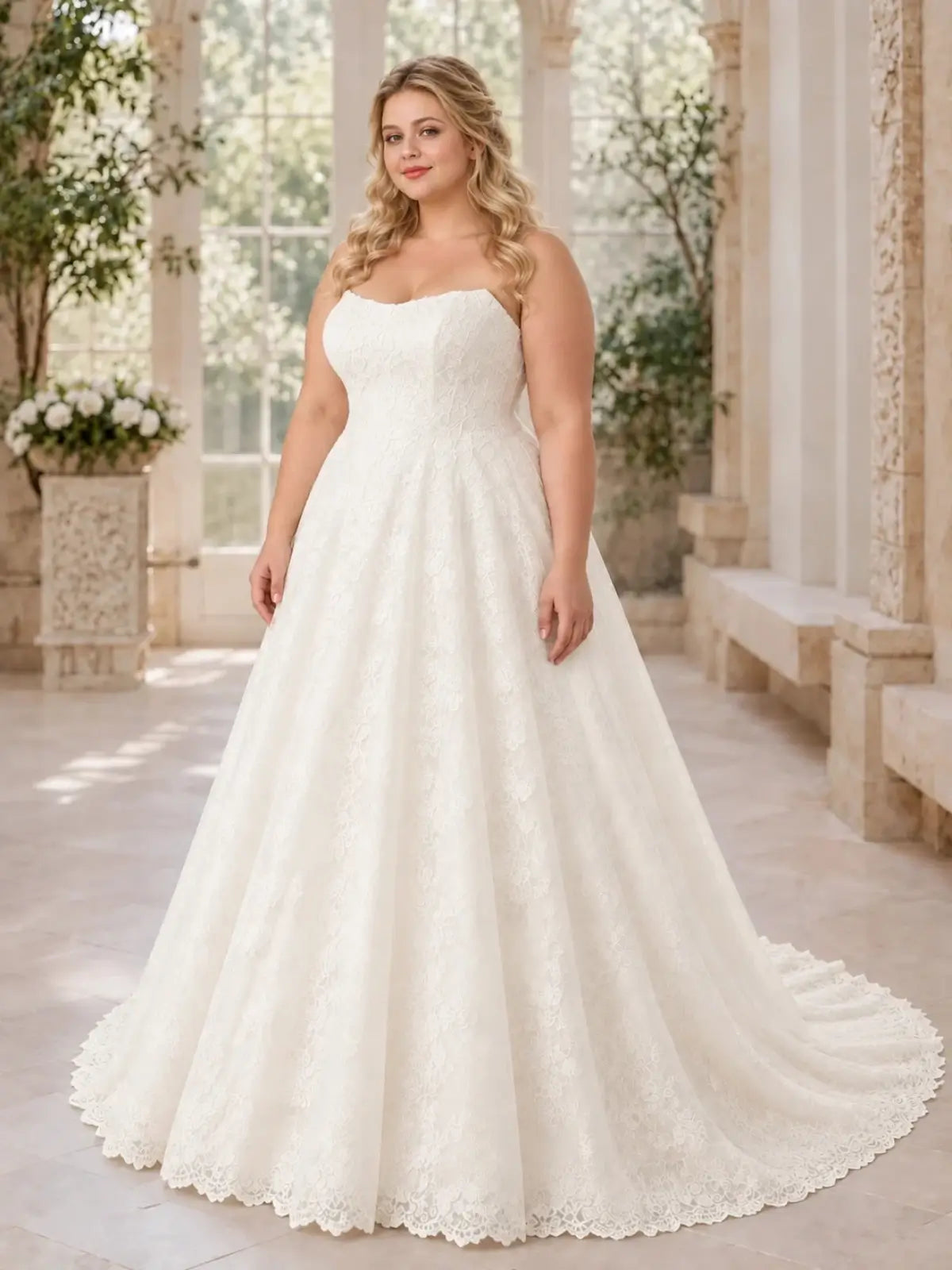 Romantic A-Line Wedding Dress
