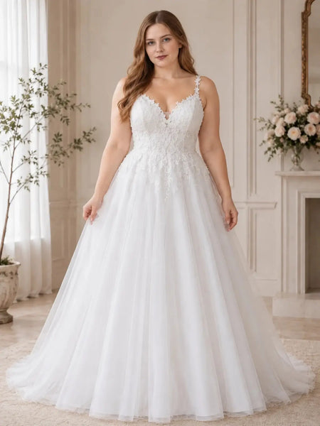 Tulle Wedding Dress with Cutout Details