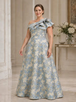 A-Line Mother of the Bride Dress with One-Shoulder Design