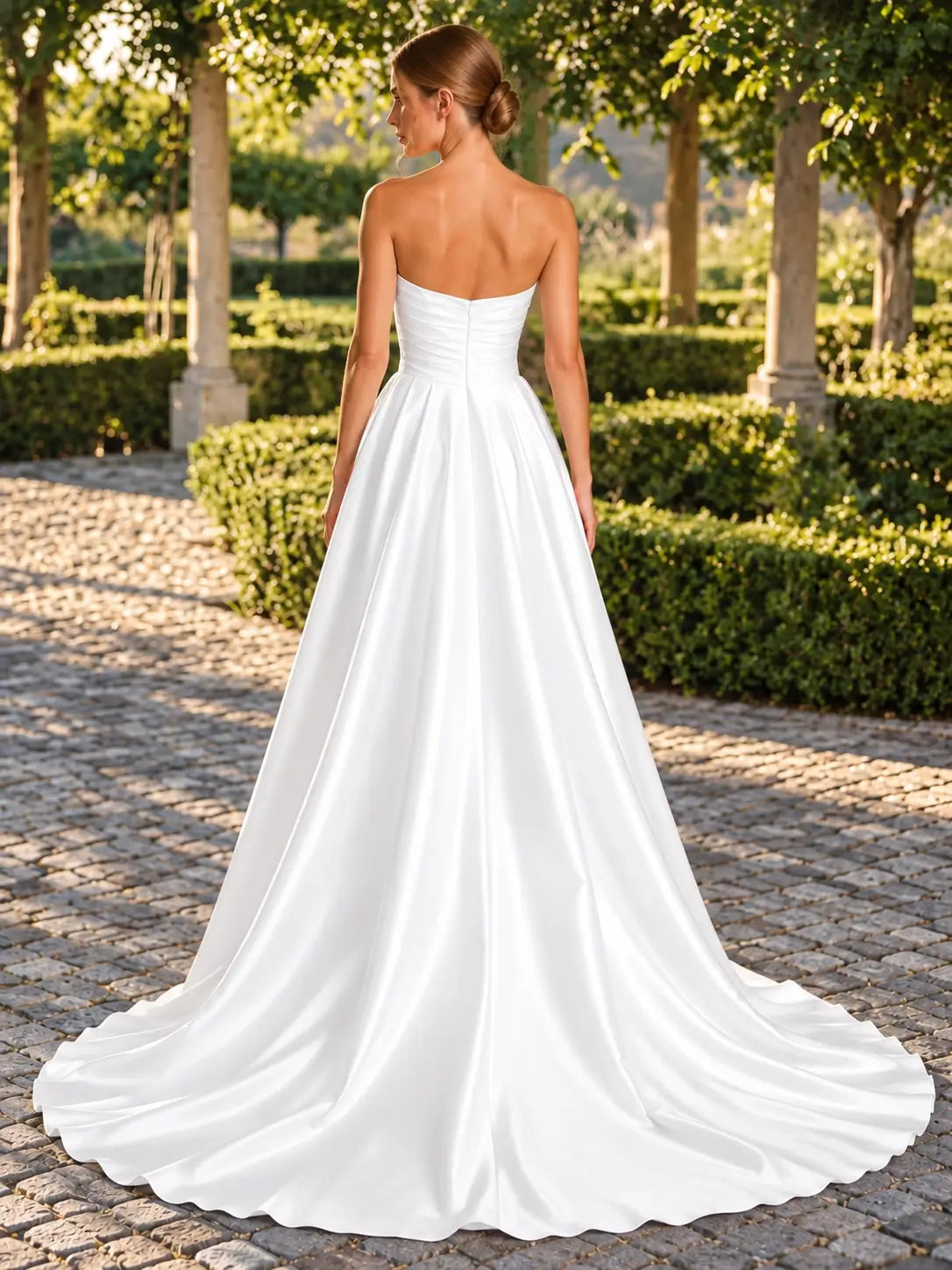 A-line Wedding Dress with Ruched 