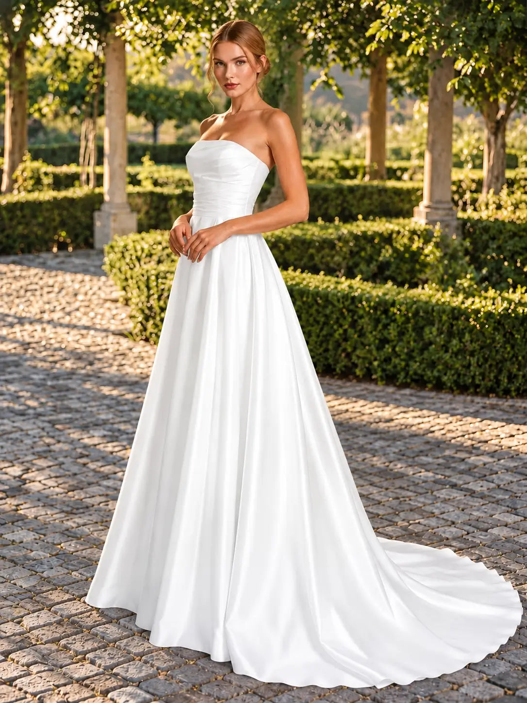 A-line Wedding Dress with Ruched 