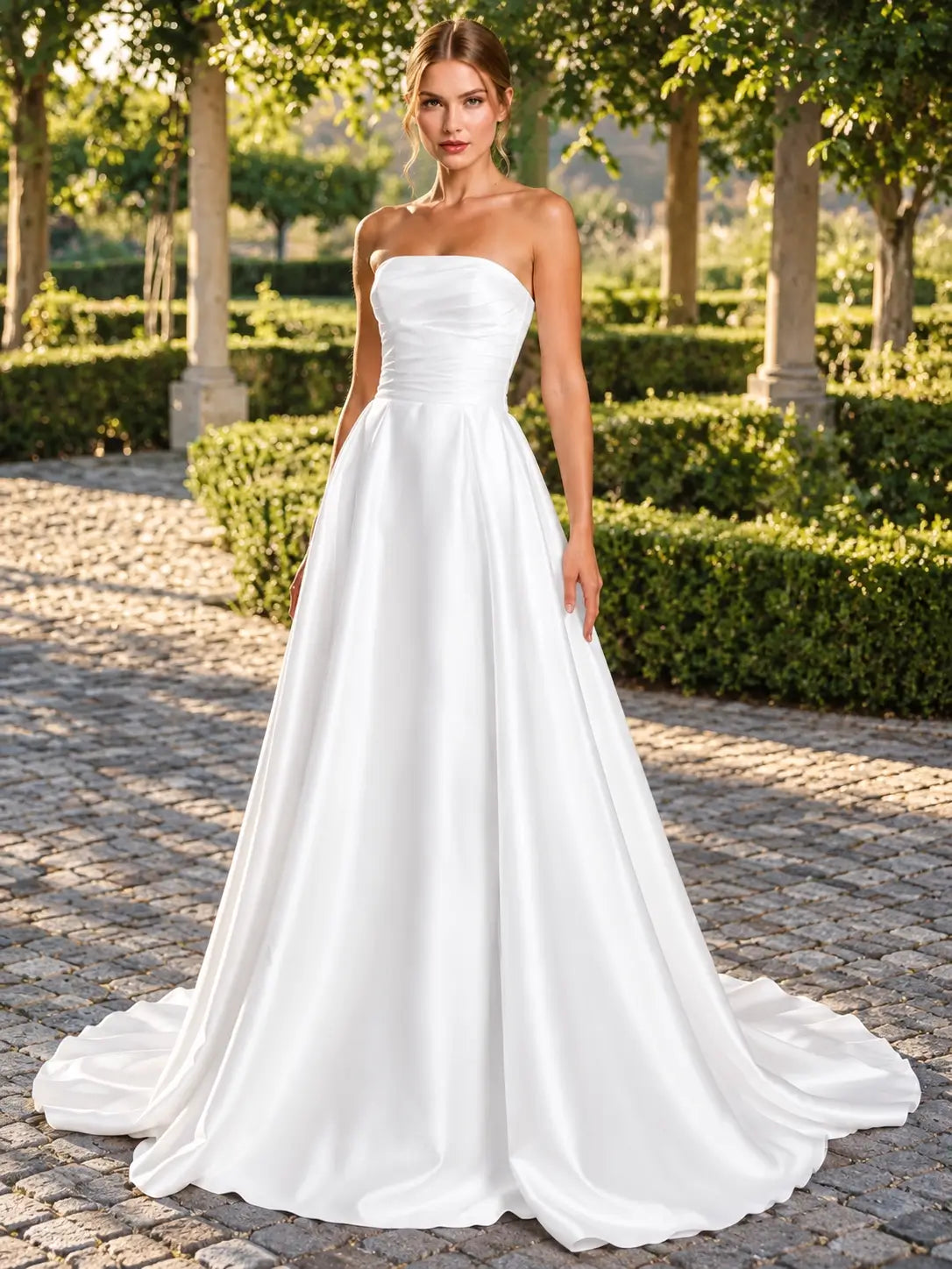 A-line Wedding Dress with Ruched 